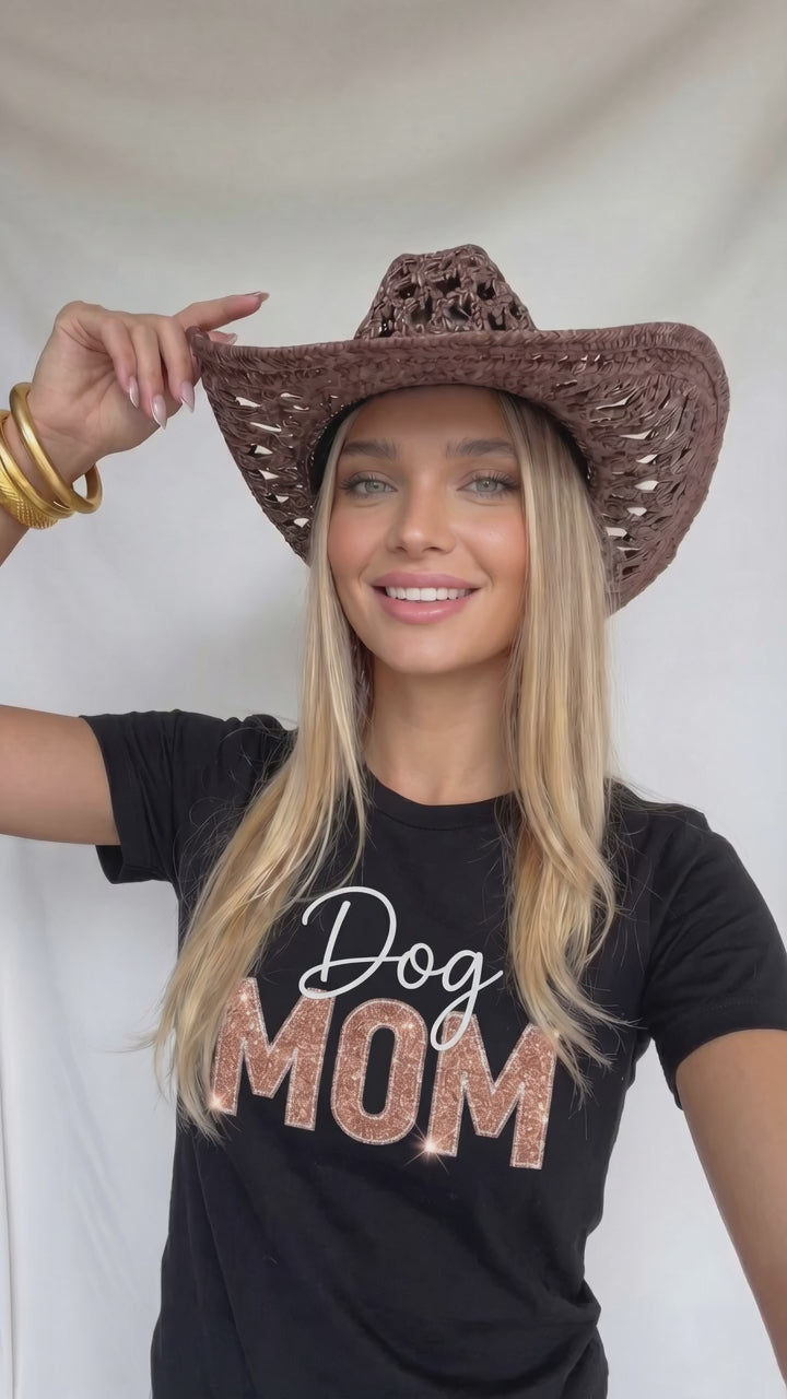 Sparkly Dog Mom T-shirt